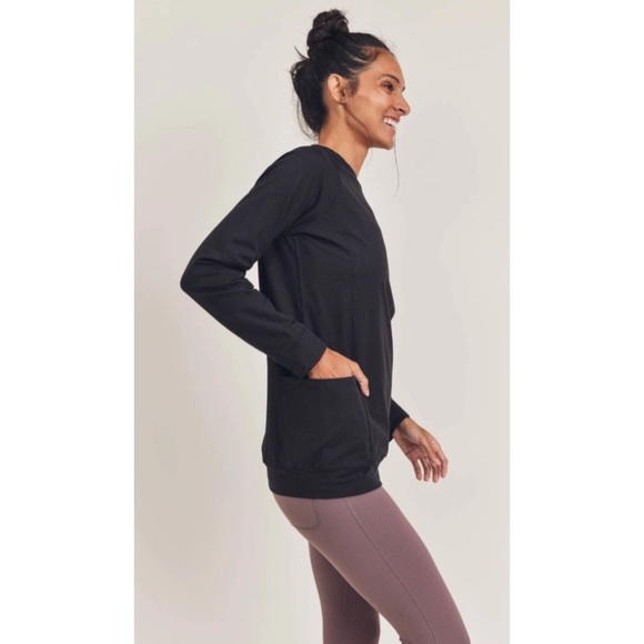 Eco Essential Longline Raglan Pullover NWT - Picture 6 of 9